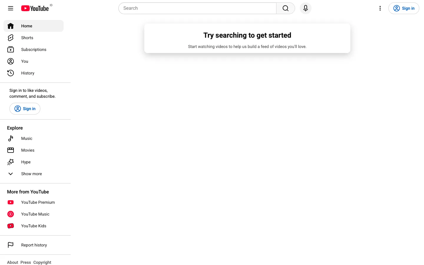 Latest captured view of youtube.com